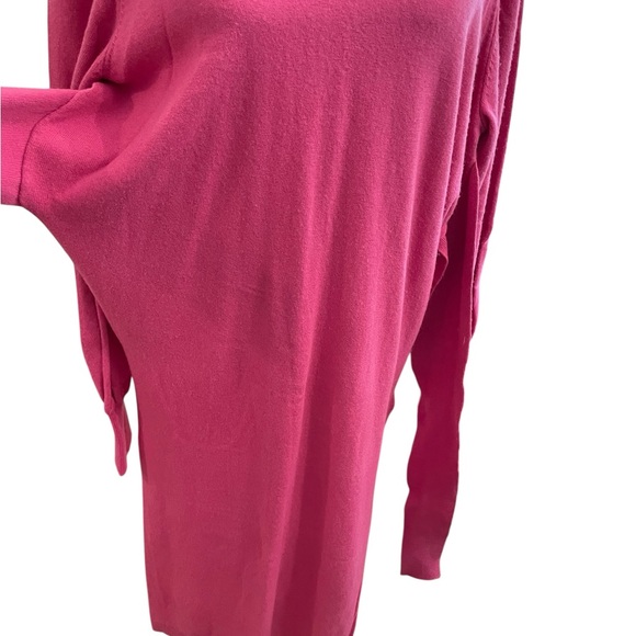 Ted Baker ESSYA Slouchy Tie Front Midi Sweater Dress Brit Pink New With Tags - Picture 5 of 16